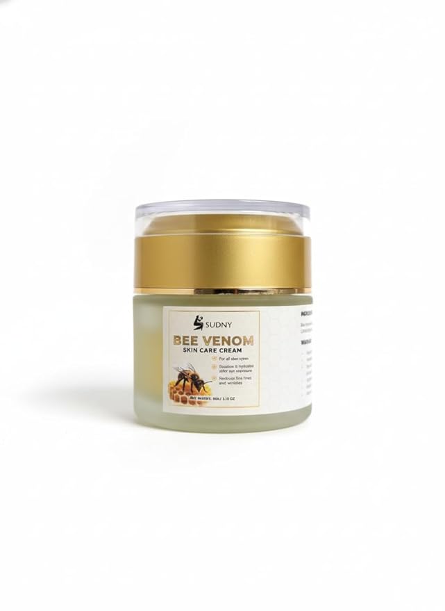 SUDNY Natural Bee Venom Cream | Advanced Bee Venom Moisturizer with Manuka Honey | Exfoliating Face Cream with Salicylic Acid to Clear Pores, Hydrate & Firm Skin | Day & Night Anti-Wrinkle Lotion