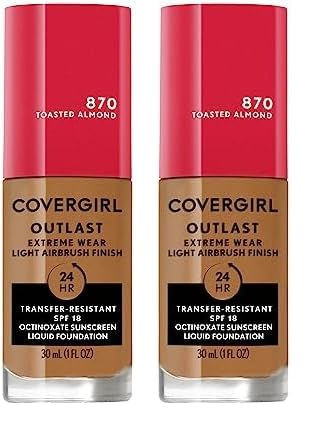 Covergirl Outlast Extreme Wear 3-in-1 Full Coverage Liquid of 2)