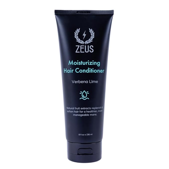 ZEUS Advanced Moisturizing Conditioner for Men with Argan Oil & Natural Fruit Extracts for Soft, Healthy, Restoring Hair, Cleanse & Balance Scalp (Made in USA) 8 oz.