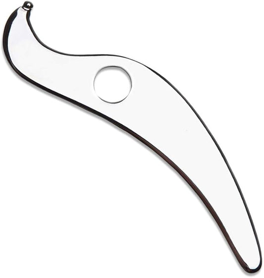 Gua Sha Tool - Medical Grade Stainless Steel Scraping Massage Tool, IASTM Tool for Relaxing Soft Tissue, Reduce Head, Neck, Back Pain