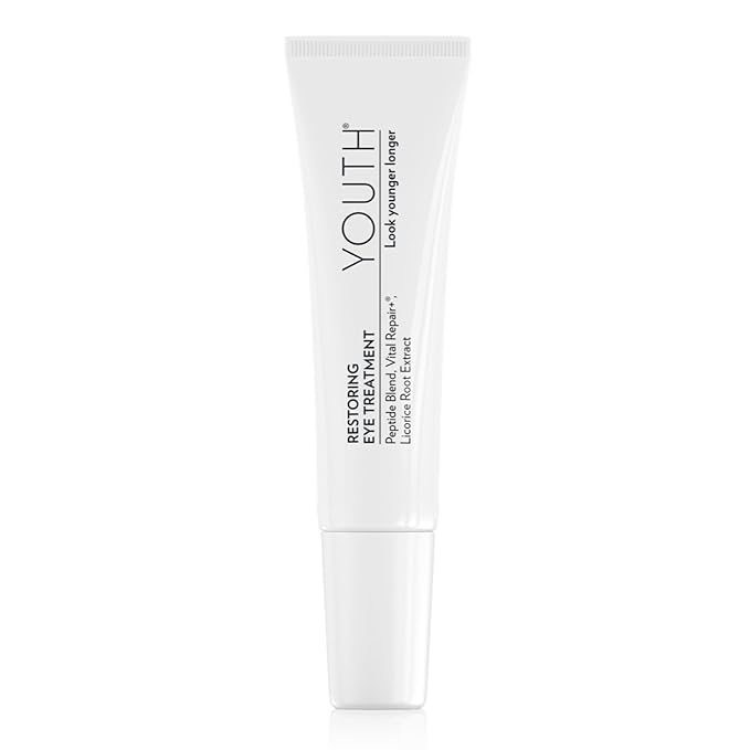 Shaklee - YOUTH - Restoring Eye Cream - Peptides, Hyaluronic Acid, Licorice & Muscadine Grape - Smooths Puffiness, Lines & Circles