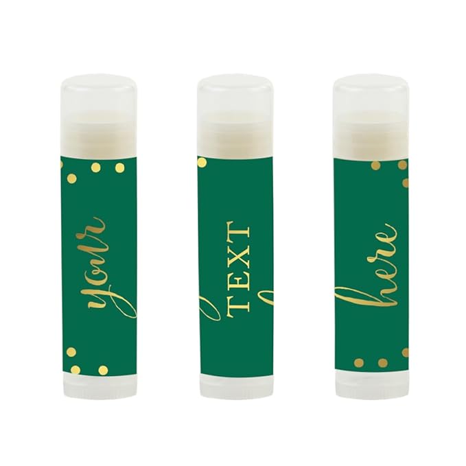 Andaz Press Personalized Lip Balm Party Green,