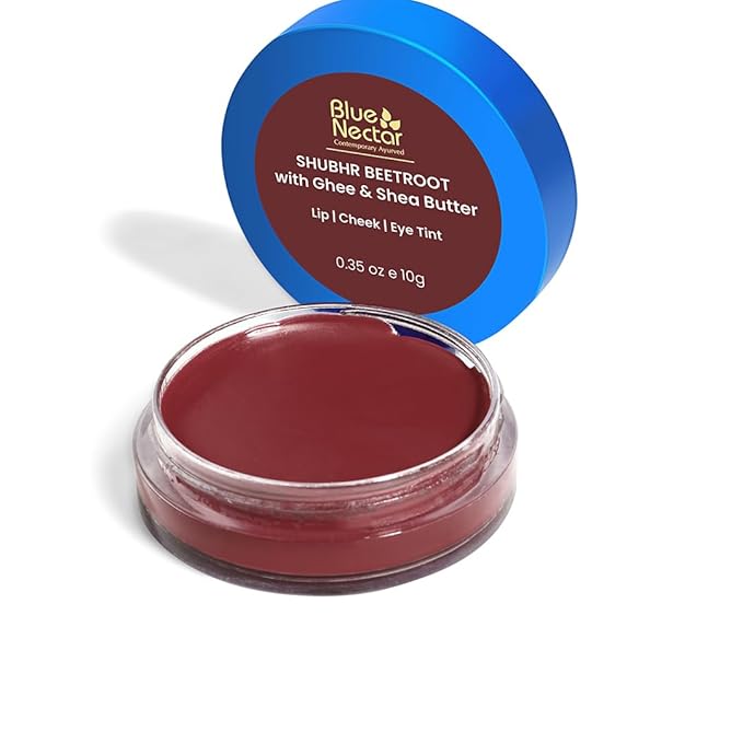 Blue Nectar Lip Tint Balm for Deep Wine Organic