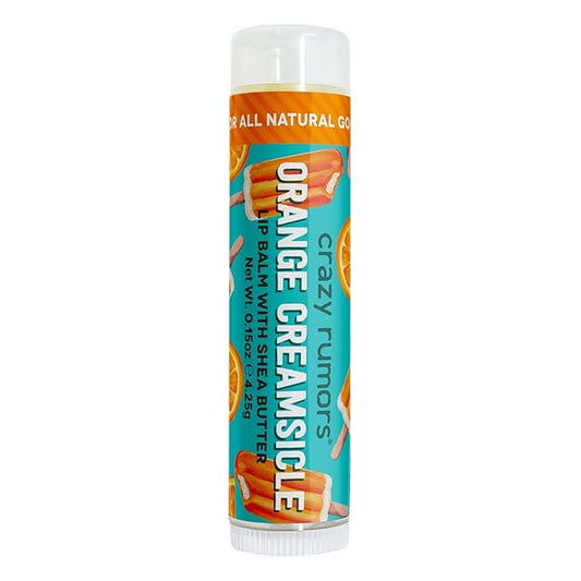 Crazy Rumors Orange Creamsicle Lip Balm. Plant-Based,