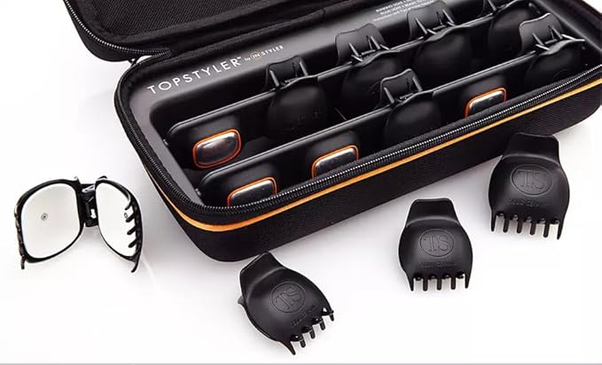 TopStyler Heated Ceramic Styling Shells – Professional Hair Curler & Wave Styler with 10 Ceramic Shells, Heat-Resistant Case & Clips for Long-Lasting Curls, Waves & Volume