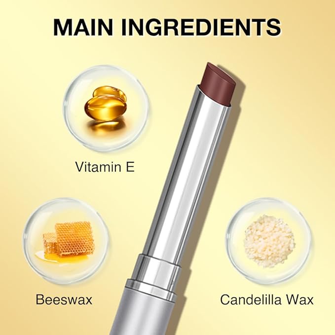 Honey Tinted Lip Balm Lipstick Set of 3, Nude + Pink + Black, Sheer Hydrating & Lightly Tinted Lip Color, Moisturizing Nourishing Lip Balm with Natural Black Cherry Tint, For All Skin Tones