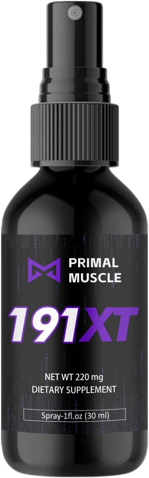 Primal Muscle 191xt Recovery Spray | Plant-Based Amino Acid Formula for Daily Muscle Support. 30-Day Supply