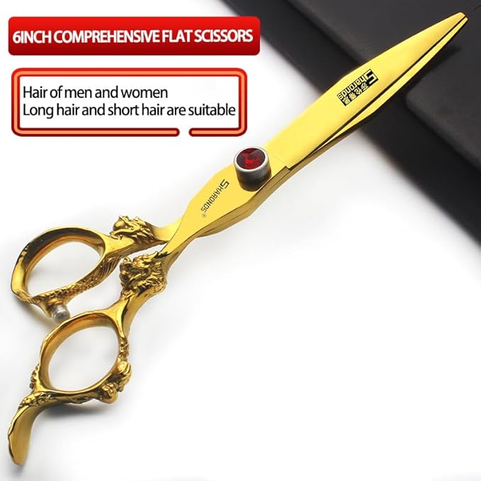 Hair Scissors 6/7/8/9-inch 440C High Hardness For Hairdressers Haircuts Cuttinging Scissors Professional Haircut (7 inch-3pc)