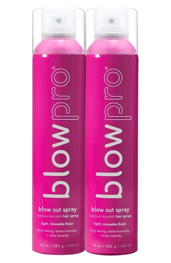 blowpro Blow Out Serious Non-Stick Hairspray, Lasting Moveable Hold, Dries Instantly, Prevents Frizz and Flyaways, Silky Protein adds gloss and texture, Soy Proteins protect hair, 10oz Spray can