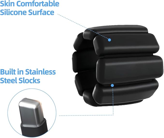 Adjustable Ankle Weights for Women Men 2 lb 2(1Lb Each)