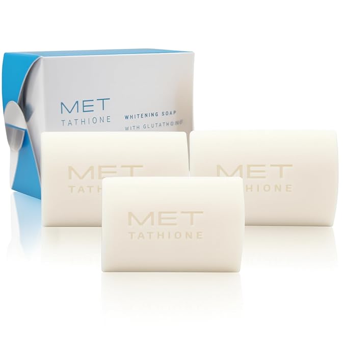 Glutathione Soap 100g | Hydrating Antioxidant Soap Bar for Face & Body | Gentle Daily Cleanser with Natural Moisturizers | Soft, Smooth Skin Care Bar – 100g x 3 Bars