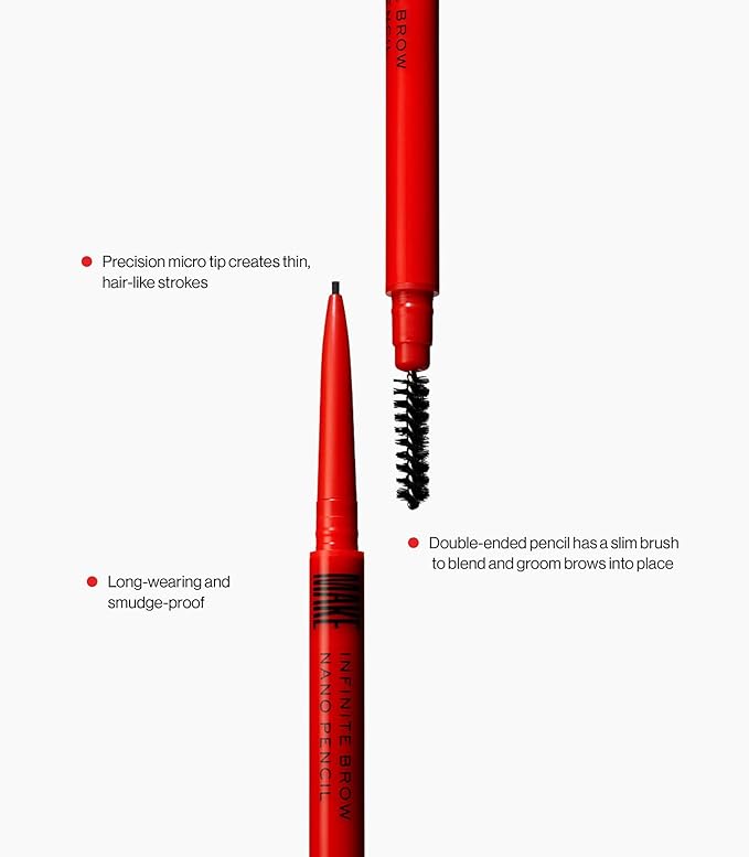 MAKE Beauty Nano Brow, Micro Eyebrow Pencil. Long-Lasting Smudgeproof Eye Brow Makeup for Hairlike Lines. Precision Liner for Natural-Looking Eyebrows - Shade, Warm Brown