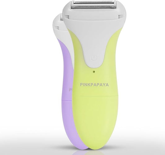 Women's Electric Shaver & Bikini Trimmer – Painless Hair Removal for Legs, Underarms,Bikini Line & Pubic Area,Waterproof Wet & Dry Razor,Cordless Travel Essential.OliveDrab/iuy6