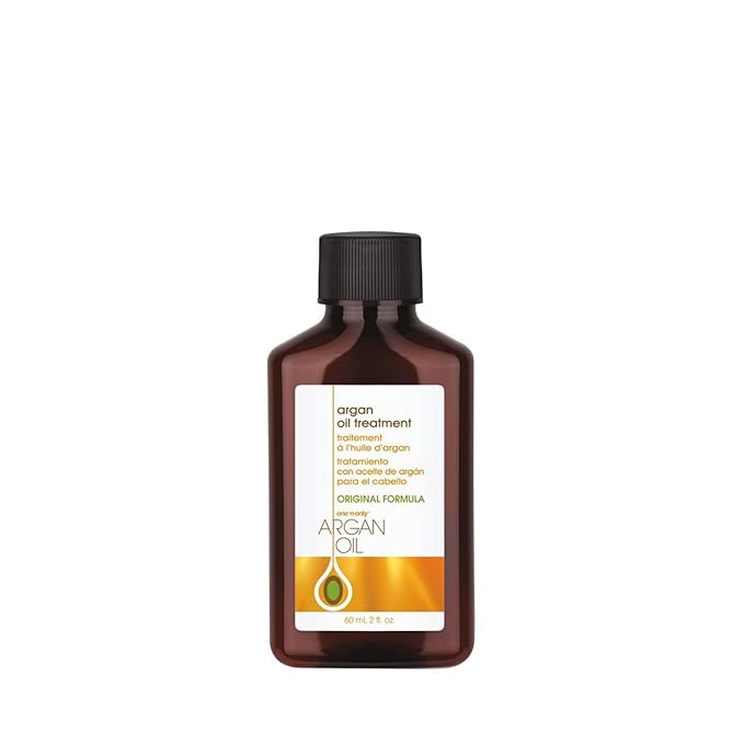 One 'N Only Argan Oil Hair Treatment - Lightweight & Hydrating Hair Oil for Natural, Wigs & Extensions - Shine Enhancing, Heat Protectant & Frizz Control (2 oz)