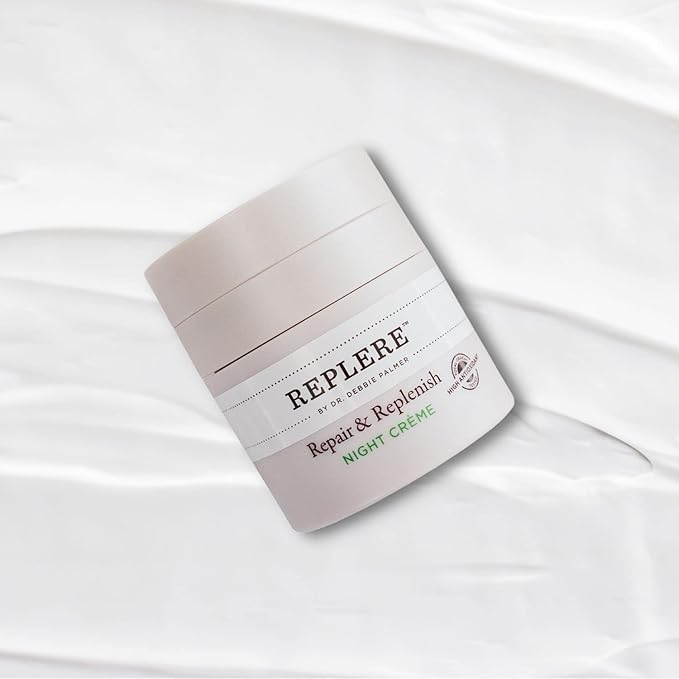 Replere - Repair & Replenish All Natural Moisturizing Night Crème - Reduce wrinkles, Dark Spots & Fine lines -1.7 OZ