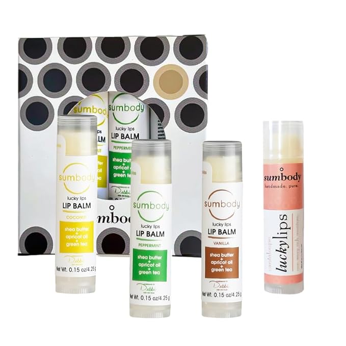 Lip Balm Beeswax Gift Set -Assorted Ingredients,