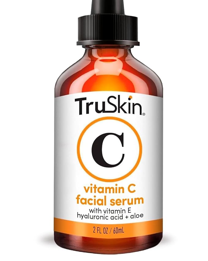 TruSkin Vitamin C Serum for Face – Anti Aging Face Serum with Hyaluronic Acid & Vitamin E – Brightening Formula for Improving Appearance of Dark Spots, Fine Lines & Wrinkles – All Skin Types, 2 Fl Oz