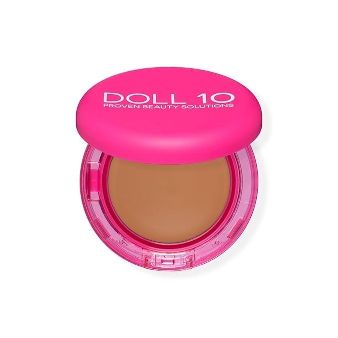 Doll 10 Peptide Bounce Balm Foundation™ – Hydrating, Age-Defying Foundation for Older Women, All Skin Types – Vegan, Clean, Natural, Medium Buildable Coverage, Blurs Fine Lines - [Tan]