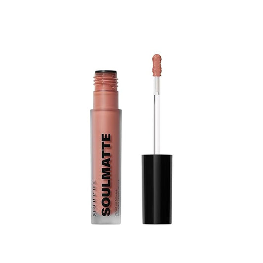 Morphe Soulmatte Velvet Lip Mousse Matte Lipstick - Air-Whipped, Soft Matte Lip Makeup with Vitamin E to Hydrate, Soften and Smooth Lips - Wifey (0.128 Oz)