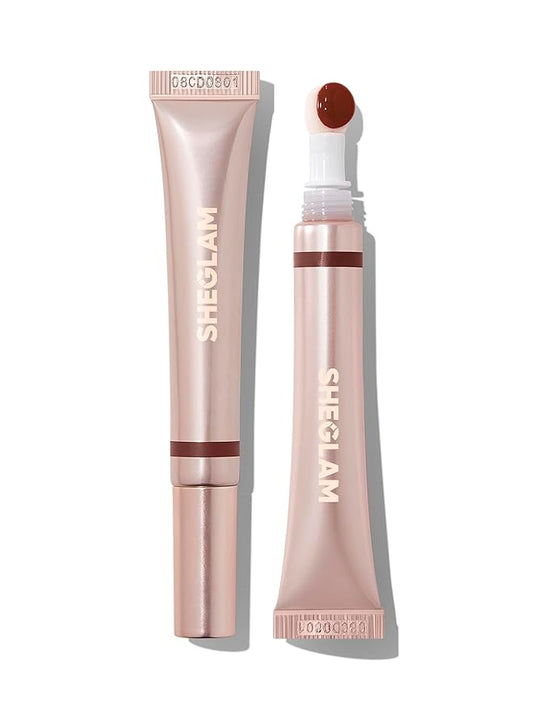 SHEGLAM Pout Pillow Cushion Lip Gloss Moisturizing Liquid Lipstick High Shine Finish Sponge Tip Applicator Non-Sticky Lip Glaze Party -Cat Nap