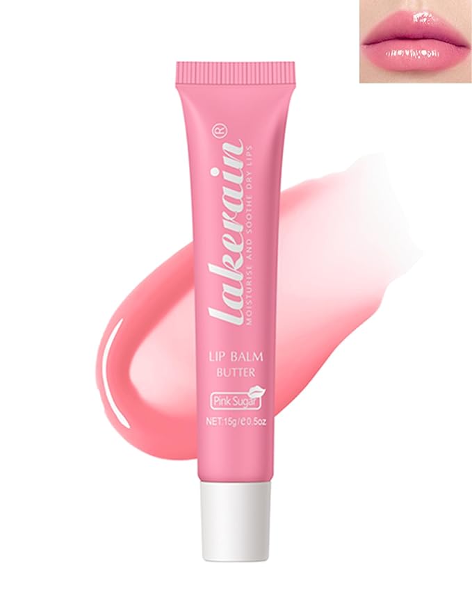 Lip Butter Balm Pink Sugar,Hydrating Tinted Gift
