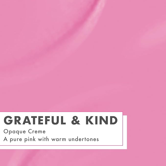 Olive & June Long Lasting Nail Polish | Valentine's Day | Gel-Like Finish No Lamp Needed | Lasts up to 10 days | Salon-Quality 15-Free Vegan Cruelty-Free Chip-Resistant | Grateful & Kind Pure Pink