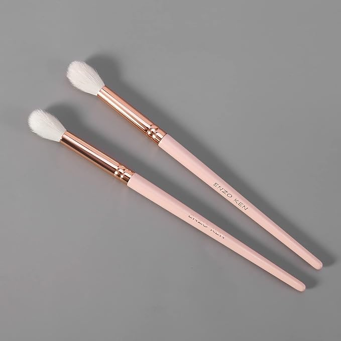ENZO KEN Natural Goat Hair Eyeshadow Blending Brush - Eye Blending & Contour Brush, Single Piece, E204L