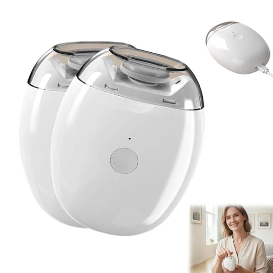 Universal Automatic Fingernail Grinder, Portable 3 in 1 Electric Nail Clippers with LED Light & 3 Speeds, Auto Fingernail Cutter and Polishing Trimmer for Whole Family (2PCS)