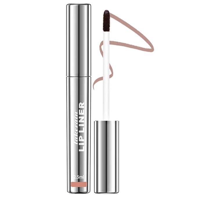 Peel Off Lip Liner Stain - Long-Lasting, Smudge-Proof, Waterproof Nude Matte Lip Tint, Non-Fading Peel Off Lip Color, Effortless Precision & Full Coverage, Vegan & Cruelty-Free, #3 Brow