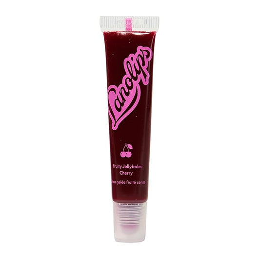 Lanolips Fruity Jellybalm - Tinted Lip Balm to Deepen, Brighten & Enhance - Moisturizing Lanolin Lip Balm & Jelly Lip Gloss - Everyday Lip Makeup - Cherry (10g / 0.35oz)