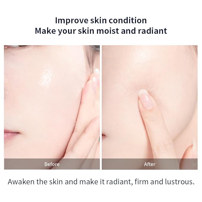 PROF.LING REAL DEEP HYALURONIC ACID GLOW MASK - Hydrating & Brightening Face Mask for Dry/Combination Dry Skin, Reduces Dullness & Fatigue, Camellia Fabric, 24H Moisturization