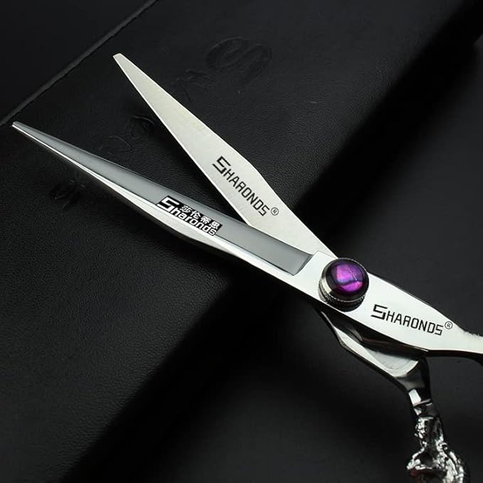 6/7/8/9-inch professional hair clipper set, stainless steel sharp hair clippers, hairdresser specific scissor(8-inch flat shear)