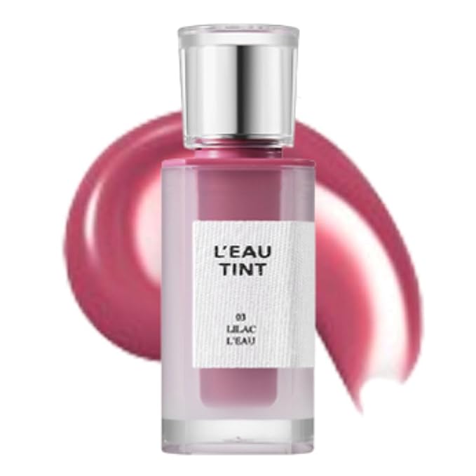 BBIA L’EAU Tint – Glossy & Glow Lip Stain, Watery Lip Tint, Non-Sticky, High Shine Finish, Long-lasting, Moisturizing, Lightweight, Natural, Daily Use, Vegan, Korean Lip Makeup (03 LILAC L'EAU)