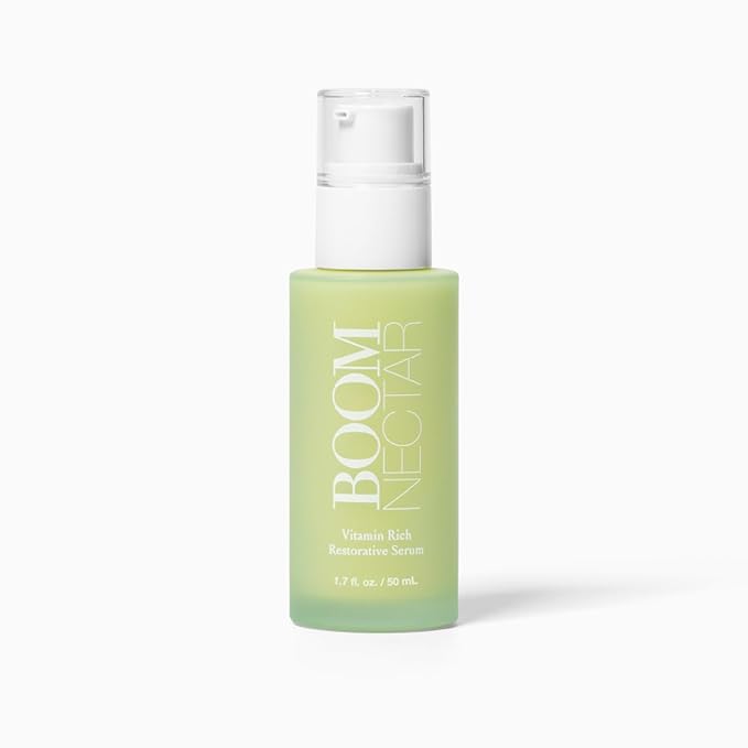 Boom Nectar ® Deep Moisturizing Eye & Face Serum for Sensitive Skin, Facial Serums for Aging Skin to Hydrate and Renew Complexion, Vitamin C Serum from BOOM Beauty by Cindy Joseph - 1.7 Oz