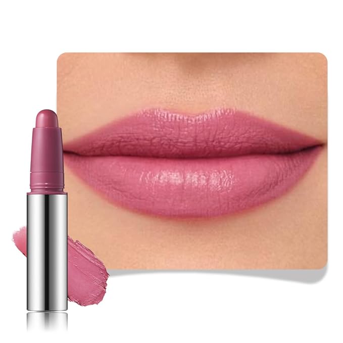 IATMOMOD Mauve Plum Red Matte Lipstick Crayon, Long Lasting Waterproof Velvet Lip Liner Pencil, High Pigment Non-Drying 24H Cruelty-free Lip Makeup