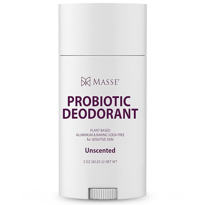 Probiotic Deodorant - Natural Deodorant for Women & Men, Plant-Based Aluminum & Baking Soda Free Deo Stick, 3 oz by Candida Freedom - Unscented