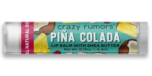 Crazy Rumors Piña Colada Lip Balm. Plant-Based,