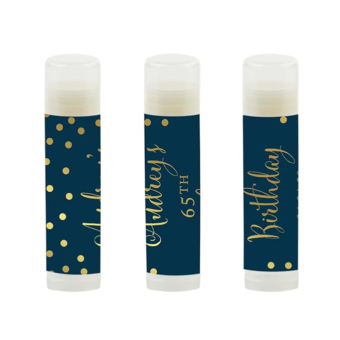 Andaz Press Personalized Milestone Birthday Party Blue,