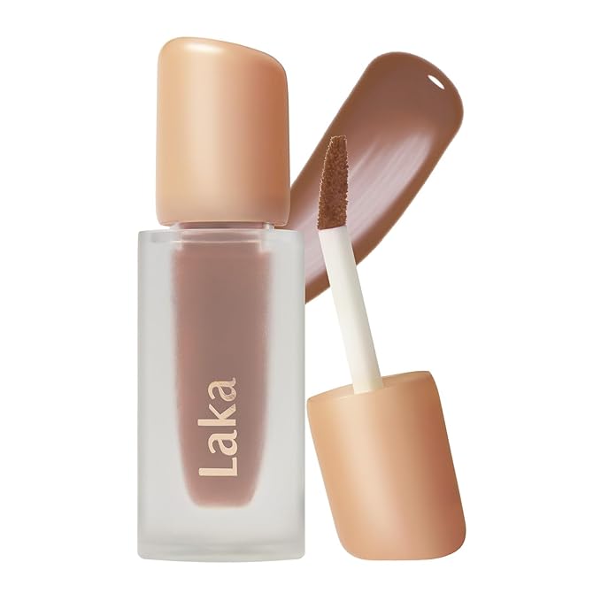 Laka Fruity Glam Tint, 4.5g/0.15oz, Glowing Lip Stain with Wide Color Spectrum, Hydrating & Lightweight Texture, Buildable Color, Non-Sticky, Vegan, K-Beauty (#144 Pistachio)