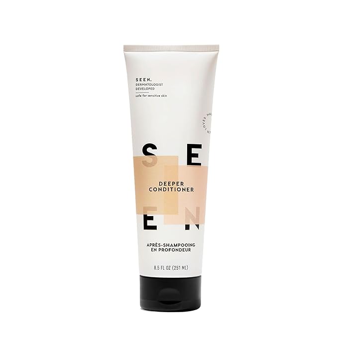 SEEN Deeper Conditioner - Non-Comedogenic & Formulated without Sulfates Hair Conditioner- Dermatologist-Developed (8.5 Fl. Oz, Scented)