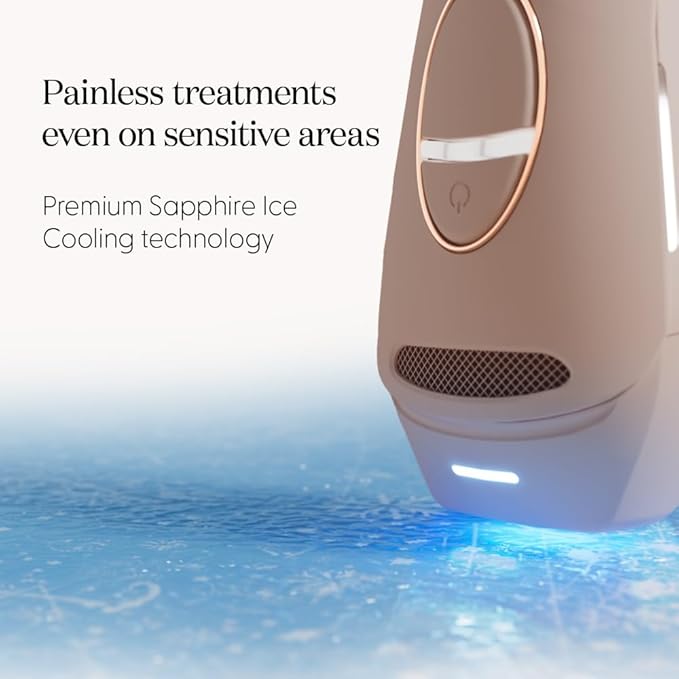 Smoothskin Pure Switch IPL Laser Hair Removal with Sapphire Pro Ice Cooling in Soft Pink, The World’ First 3-in 1 IPL, for Body, Face, Bikini, Alternative to Laser, Corded
