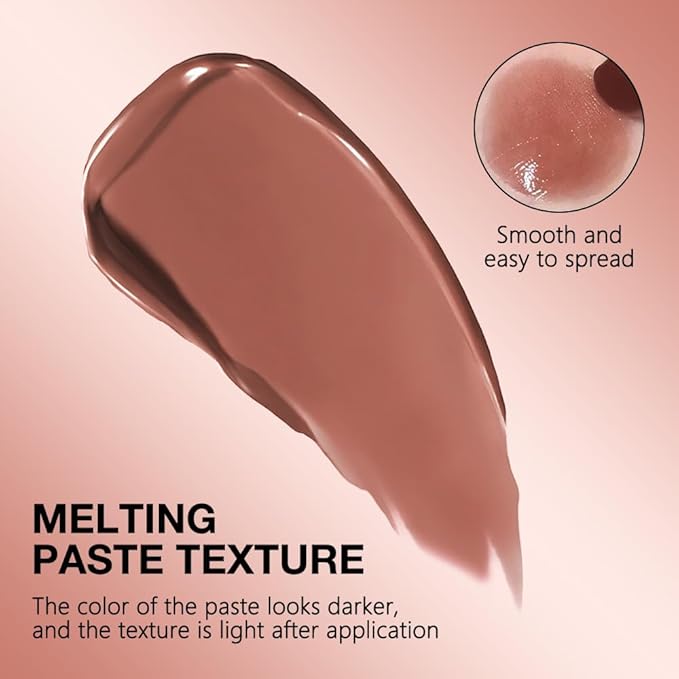 Nude Honey Lipstick Tinted Lip Balm, Sheer Hydrating Lip Stain for All Skin Tones, Natural Lightweight Lips Gloss Makeup for Women, Vegan & Cruelty-Free