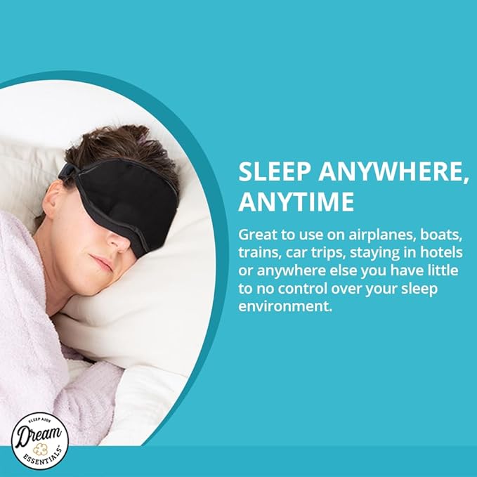 Dream Essentials Natura Organic Cotton Sleep Mask (Whispering Grass) Made in USA