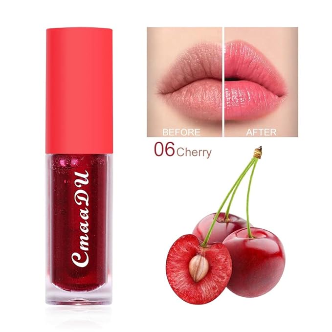 6Pcs Hydrating Lip Oil Set,Fruity Color