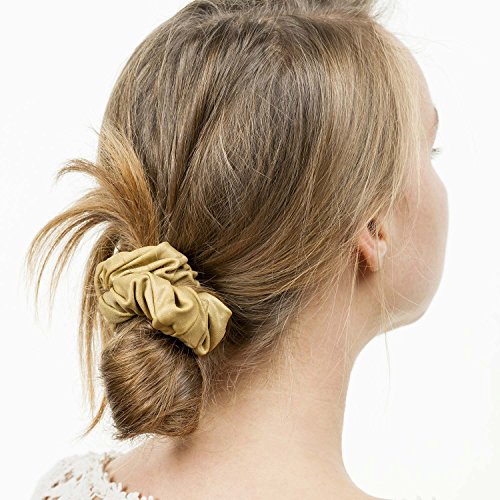 BBTO 12 Pieces 4.3 Inch Satin Hair Scrunchies for Women Elastic Bobbles Scrunchies Hair Ties for Adults, Big Scrunchy Ponytail Holder with Elastic Bands Thick Thin Curly 6 Colors