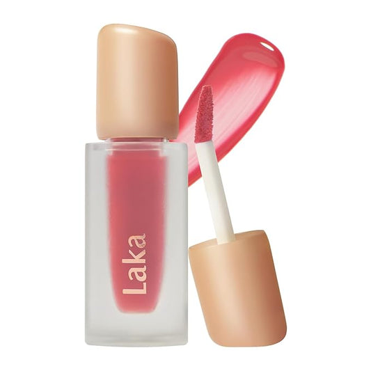 Laka Fruity Glam Tint, 4.5g/0.15oz, Glowing Lip Stain with Wide Color Spectrum, Hydrating & Lightweight Texture, Buildable Color, Non-Sticky, Vegan, K-Beauty (#109 Fresh)