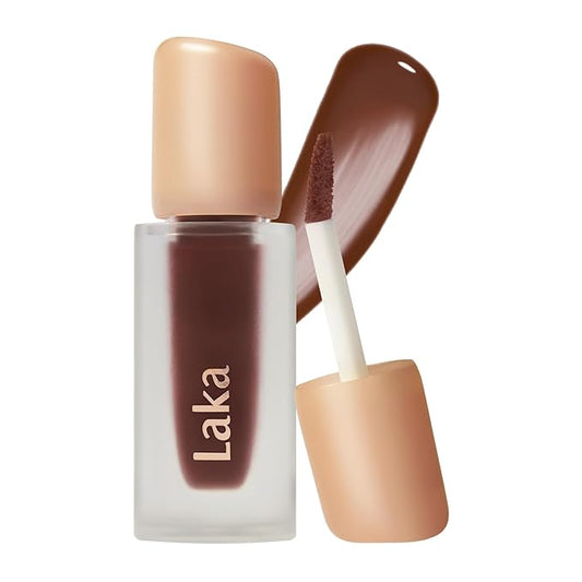 Laka Fruity Glam Tint, 4.5g/0.15oz, Glowing Lip Stain with Wide Color Spectrum, Hydrating & Lightweight Texture, Buildable Color, Non-Sticky, Vegan, K-Beauty (#160 Alma)