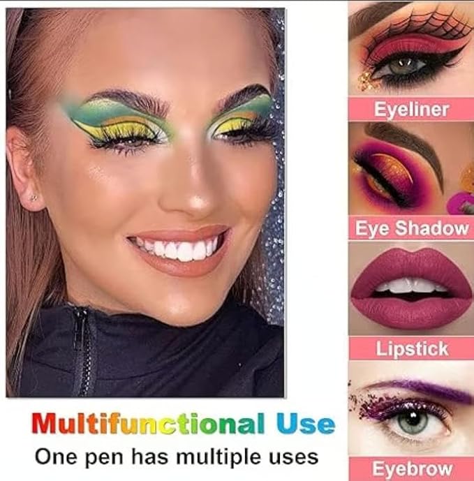 14-Pack Eyeliner Pencil Waterproof Colored Gel Liners with Metallic & Shimmer Finishes Smudge-Proof,14-Pack Metallic Gel Eyeliners,