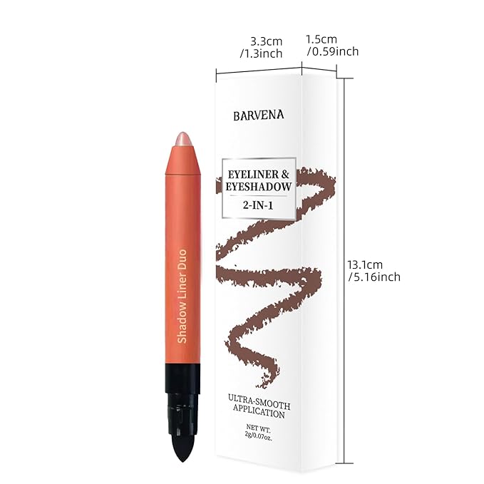 Eyeshadow Stick,2-in-1 Eyeliner & Eye Shadow Stick, Easily Blendable & Buildable, Waterproof, Creamy Easy-Glide, For Effortless Smoky Or Natural Eye Makeup(05+06)
