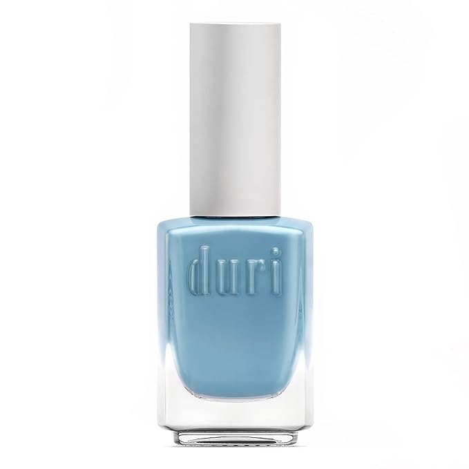 duri Nail Polis, 670 Azure Isle, Pastel Dusty Blue, Full Coverage, Glossy, 0.45 Fl Oz